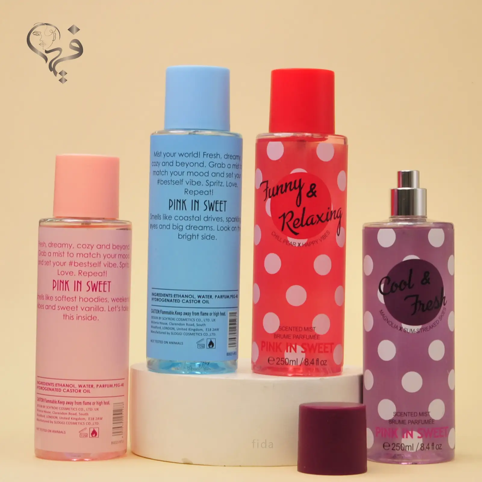 بادی اسپلش خال خالی پینک این سوئیت Pink in sweet