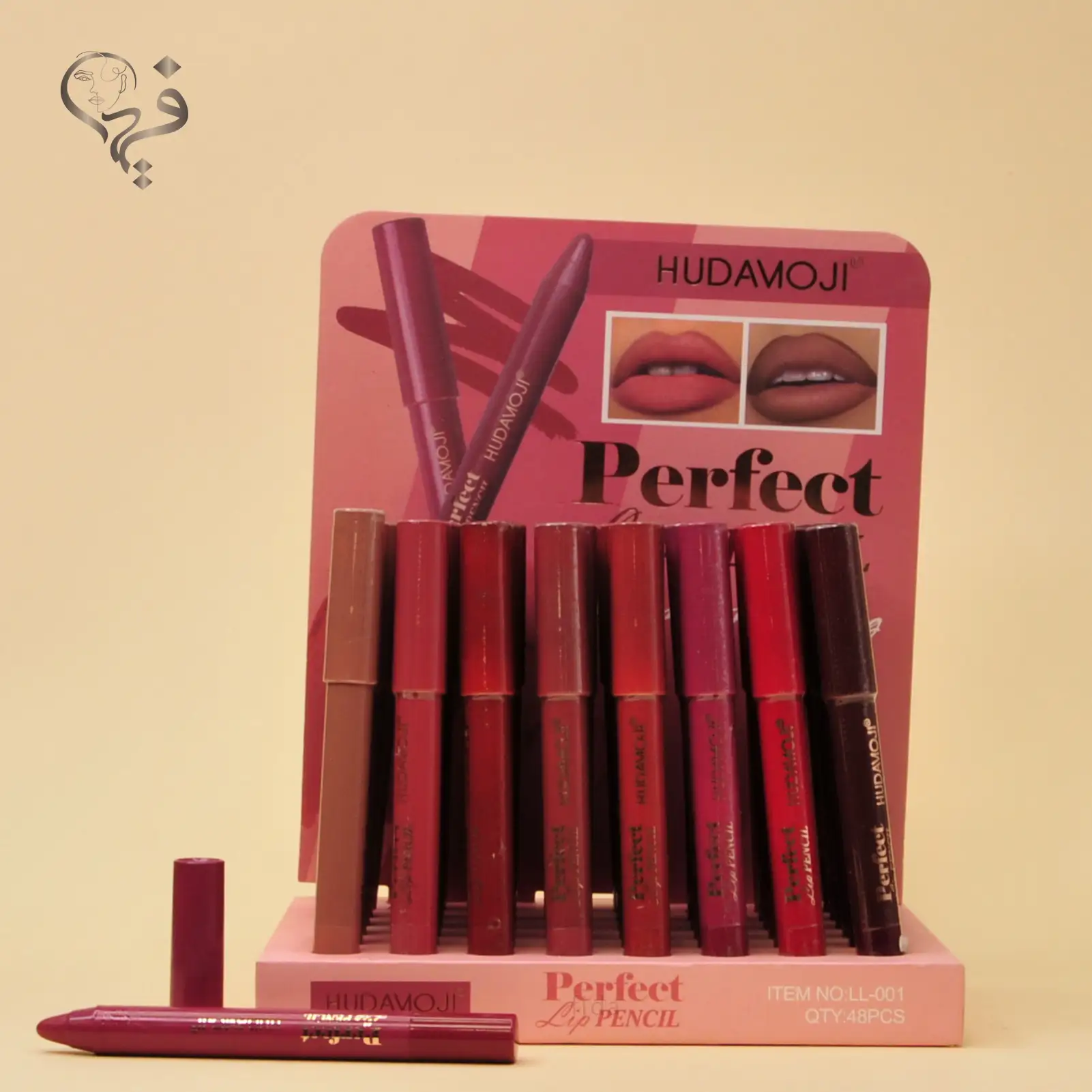 رژلب مدادی هدی موجی Hudamoji