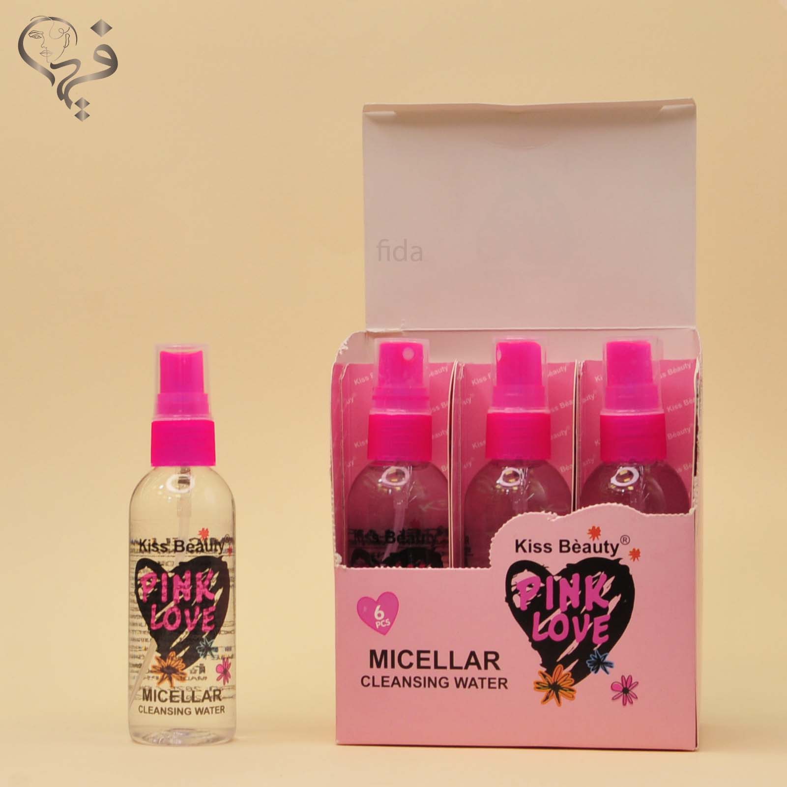 میسلار واتر پینک لاو کیس بیوتی Kiss beauty