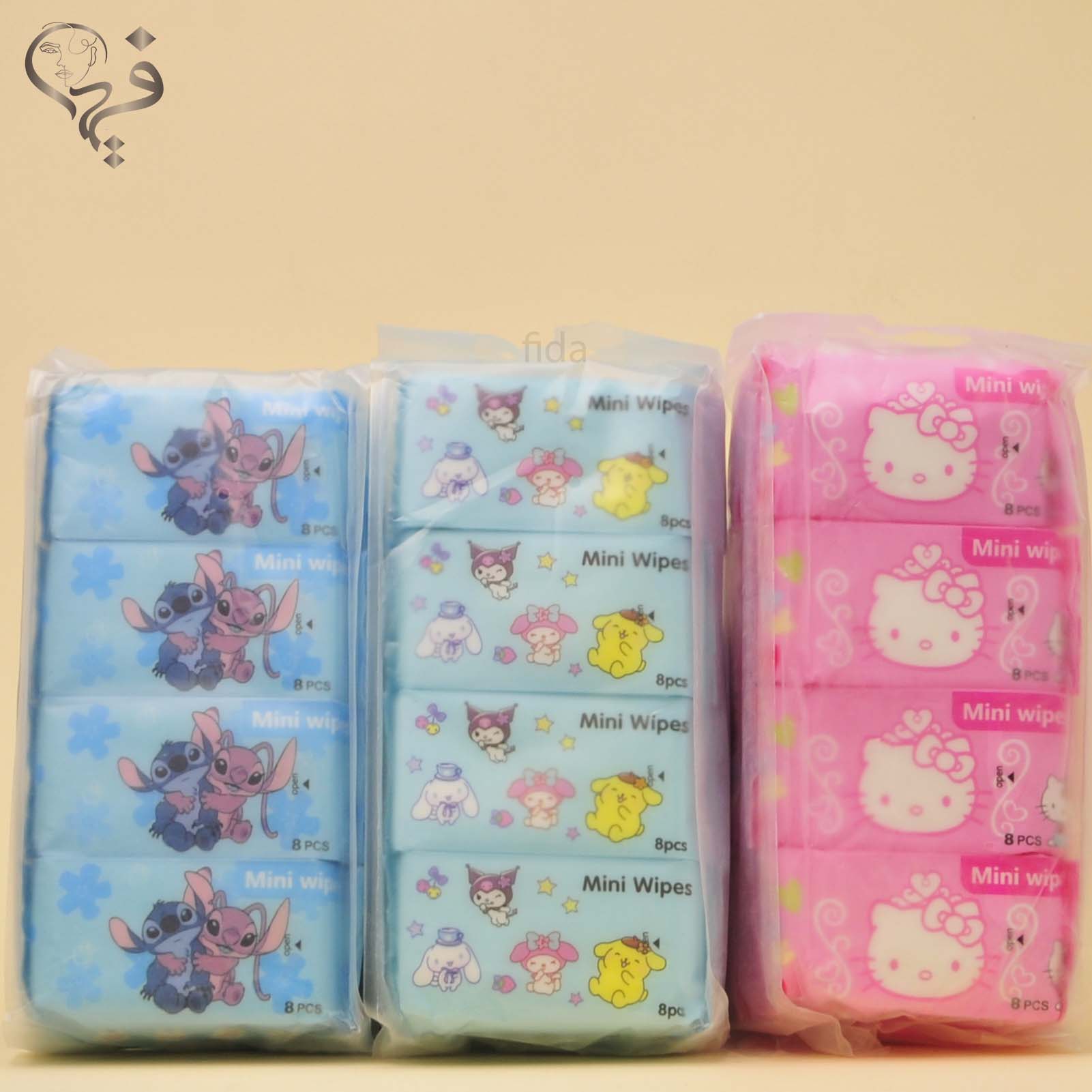 دستمال مرطوب جیبی عروسکی متنوع 