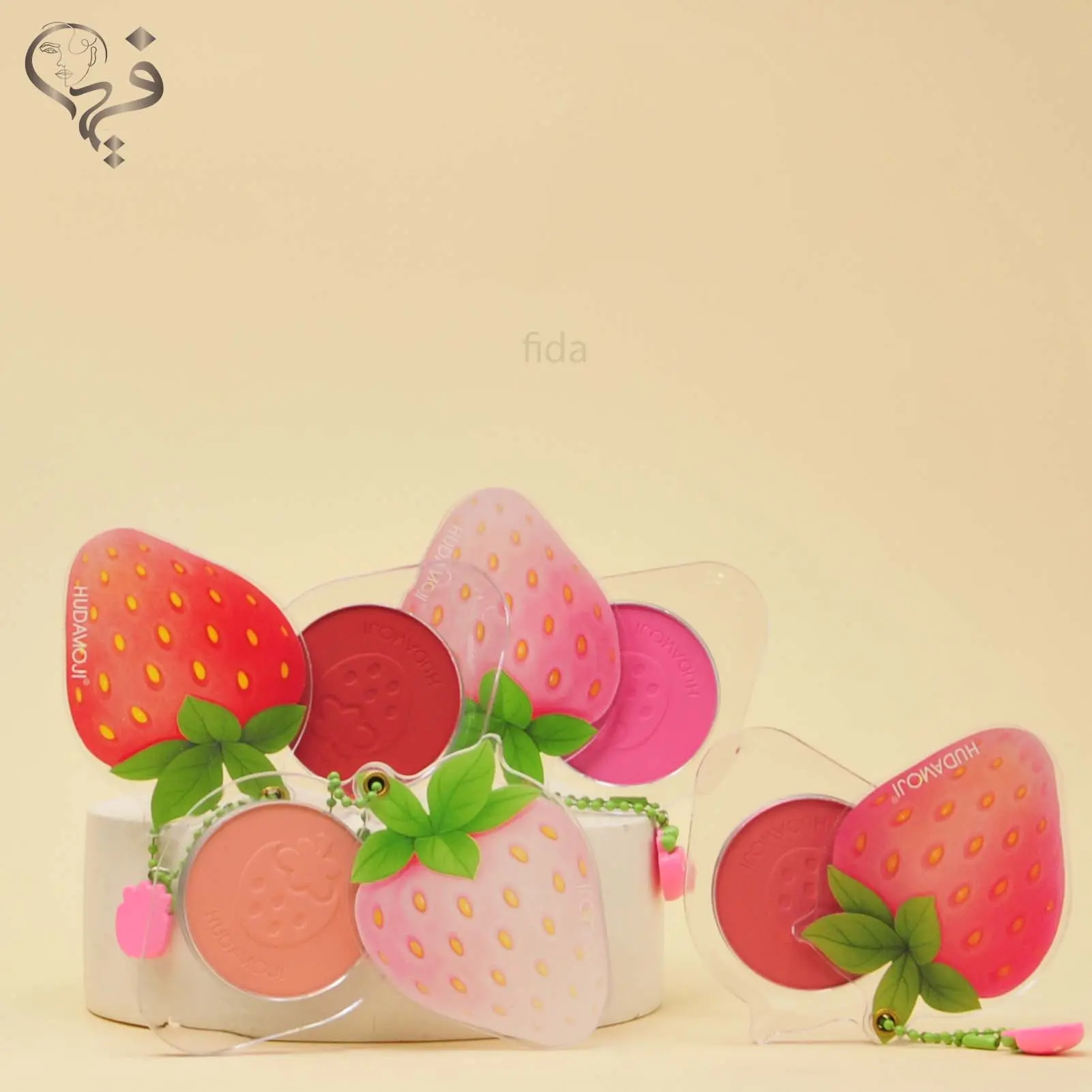 رژگونه طرح توت فرنگی هدی موجی