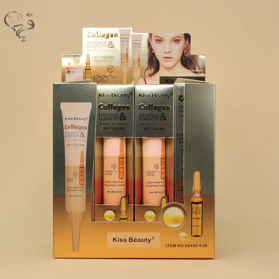 رژگونه مایع حرارتی کلاژن کیس بیوتی Kiss beauty