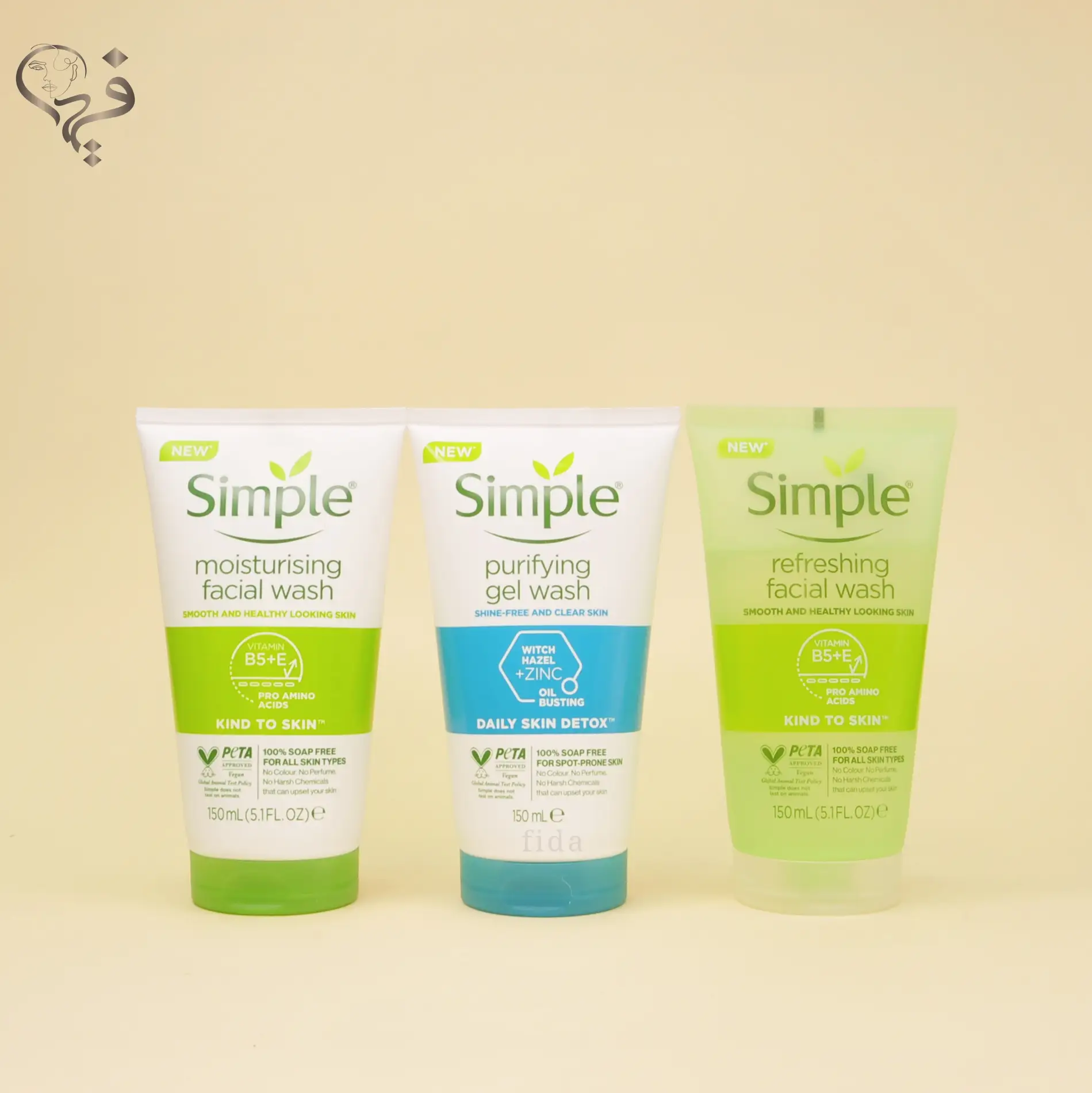 ژل شستشوی سیمپل در 3 رنگ Simple