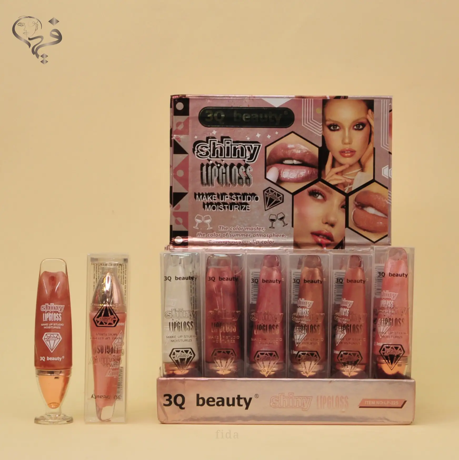 شاین لب طرح شامپاین تری کیو بیوتی 3Q beauty
