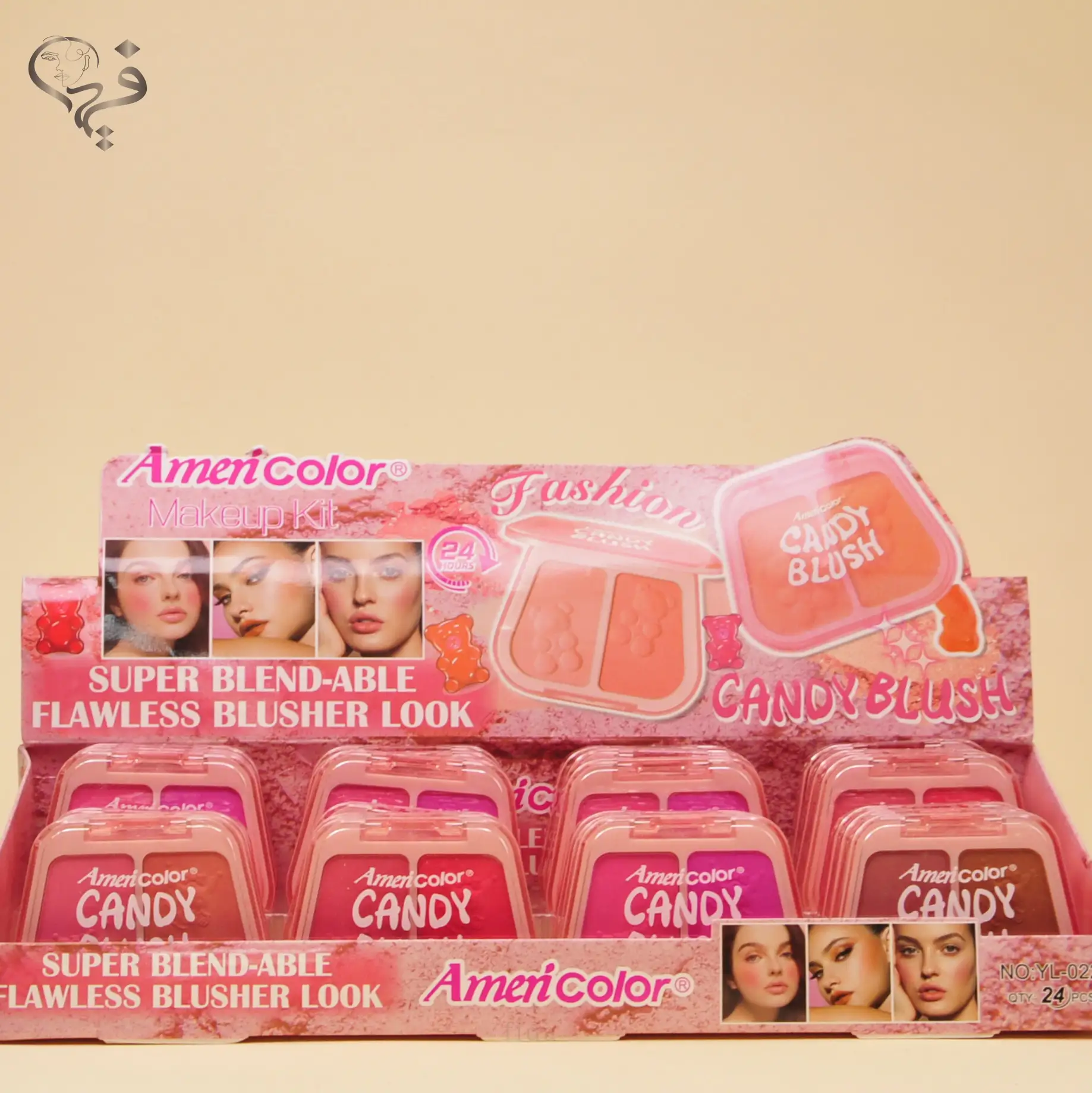 پالت رژگونه 2 رنگ امری کالر Ameri color 
