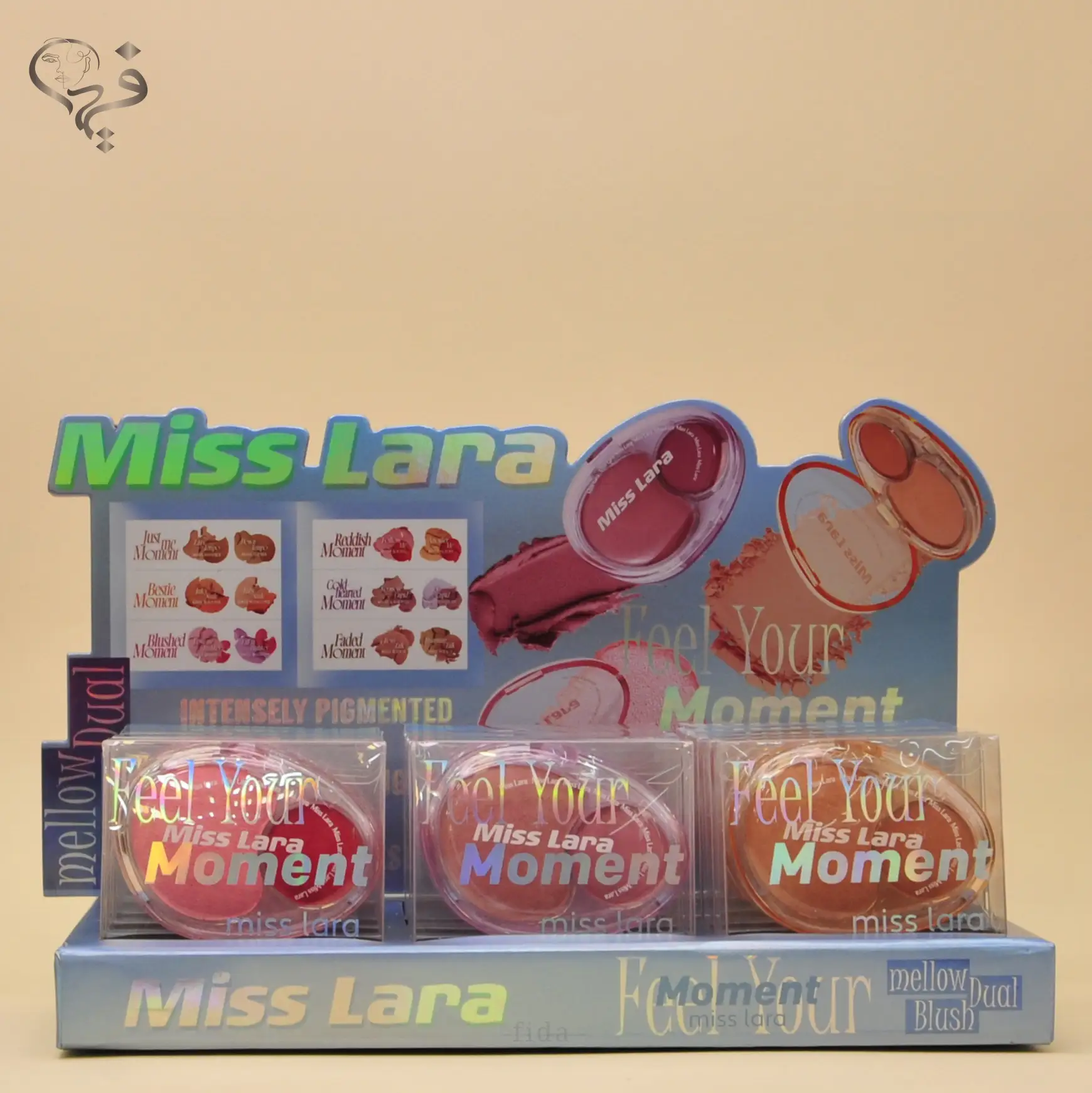 پالت رژگونه خمیری 2 تایی میس لارا Miss lara 