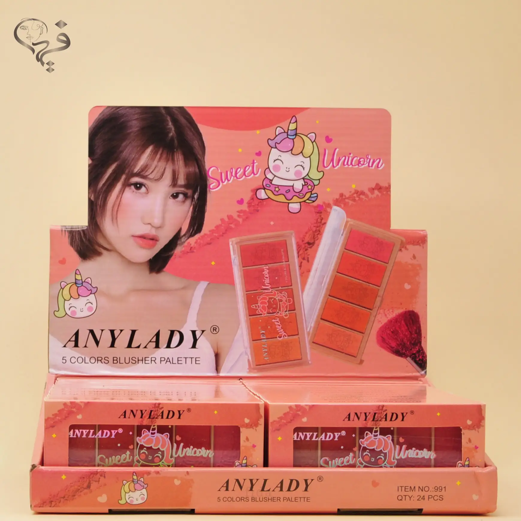 پالت رژگونه یونیکورن 5 رنگ آنی لیدی Any lady