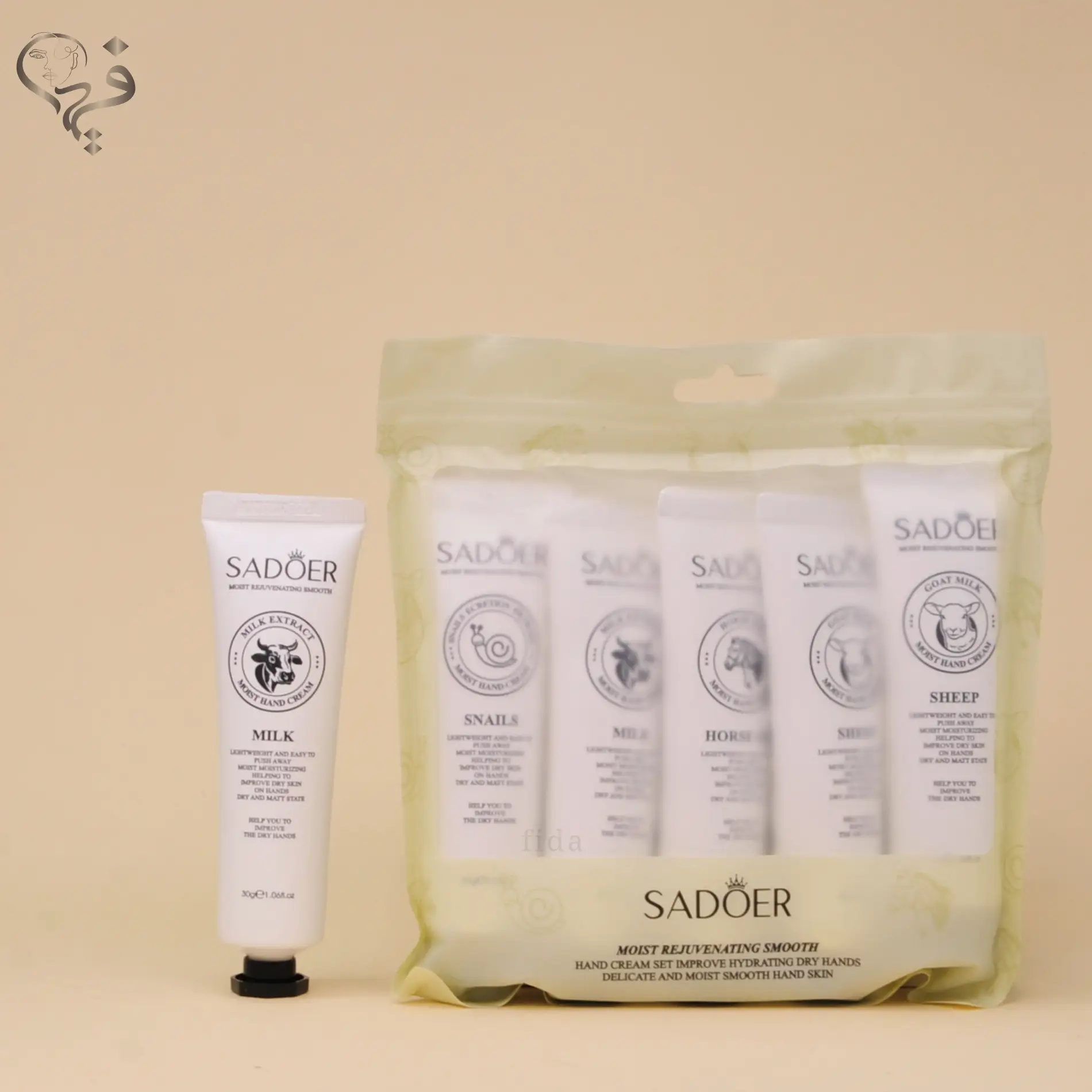 پک کرم 5 عددی سادور طرح مزرعه شیر Sadoer